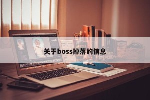 关于boss掉落的信息