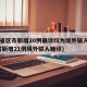 31省区市新增20例确诊均为境外输入(31省新增21例境外输入确诊)