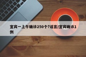 宜宾一上午确诊250个?谣言/宜宾确诊1例