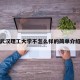 武汉理工大学不怎么样的简单介绍