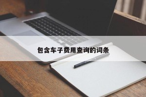 包含车子费用查询的词条