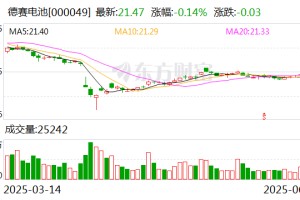 德赛电池：截至6月10日公司未合并融资融券信用账户的股东总户数是63497户